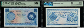 Country : CYPRUS 
Face Value : 5 Pounds 
Date : 01 août 1976 
Period/Province/Bank : Central Bank of Cyprus 
Catalogue reference : P.44c 
Alphabet - s...