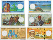 Country : COMOROS 
Face Value : 2500, 5000 et 10000 Francs Lot 
Date : (1984-1997) 
Period/Province/Bank : Banque Centrale des Comores 
Catalogue refe...