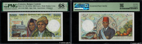 Country : COMOROS 
Face Value : 5000 Francs 
Date : (1984) 
Period/Province/Bank : Banque Centrale des Comores 
Catalogue reference : P.12b 
Alphabet ...