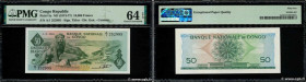 Country : CONGO REPUBLIC 
Face Value : 50 Francs Petit numéro 
Date : 01 septembre 1961 
Period/Province/Bank : Banque Nationale du Congo 
Catalogue r...
