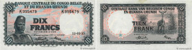 Country : BELGIAN CONGO 
Face Value : 10 Francs 
Date : 15 février 1955 
Period/Province/Bank : Banque Centrale du Congo Belge et du Ruanda-Urundi 
Ca...