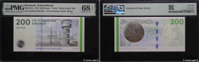 Country : DENMARK 
Face Value : 200 Kroner 
Date : 2010 
Period/Province/Bank : Danmarks Nationalbank 
Catalogue reference : P.67a 
Alphabet - signatu...