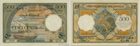 Country : DJIBOUTI 
Face Value : 500 Francs 
Date : (1952) 
Period/Province/Bank : Trésor Public. Côte Française des Somalis 
Catalogue reference : P....