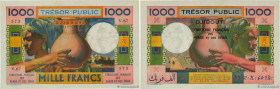Country : DJIBOUTI 
Face Value : 1000 Francs 
Date : (1952) 
Period/Province/Bank : Trésor Public. Côte Française des Somalis 
Catalogue reference : P...