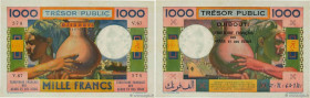 Country : DJIBOUTI 
Face Value : 1000 Francs 
Date : (1952) 
Period/Province/Bank : Trésor Public. Côte Française des Somalis 
Catalogue reference : P...