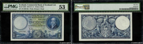 Country : SCOTLAND 
Face Value : 1 Pound 
Date : 02 janvier 1958 
Period/Province/Bank : Commercial Bank of Scotland Limited 
Catalogue reference : P....