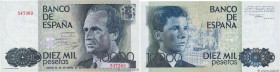 Country : SPAIN 
Face Value : 10000 Pesetas 
Date : 24 septembre 1985 
Period/Province/Bank : Banco de Espana 
Catalogue reference : P.161 
Alphabet -...