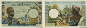 Country : WEST AFRICAN STATES 
Face Value : 5000 Francs Spécimen 
Date : (1964) 
Period/Province/Bank : B.C.E.A.O. 
Department : Afrique Occidentale F...