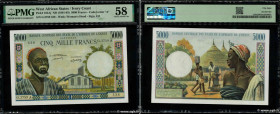 Country : WEST AFRICAN STATES 
Face Value : 5000 Francs 
Date : (1976-1977) 
Period/Province/Bank : B.C.E.A.O. 
Department : Côte d'Ivoire 
Catalogue ...