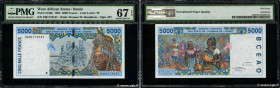 Country : WEST AFRICAN STATES 
Face Value : 5000 Francs 
Date : 1994 
Period/Province/Bank : B.C.E.A.O. 
Department : Bénin 
Catalogue reference : P.2...