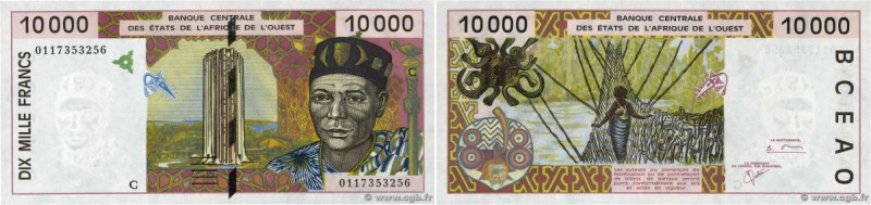 Country : WEST AFRICAN STATES 
Face Value : 10000 Francs 
Date : 2001 
Period/Pr...