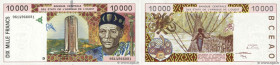 Country : WEST AFRICAN STATES 
Face Value : 10000 Francs Faux 
Date : 1996 
Period/Province/Bank : B.C.E.A.O. 
Department : Mali 
Catalogue reference ...