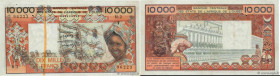 Country : WEST AFRICAN STATES 
Face Value : 10000 Francs Fauté 
Date : (1977) 
Period/Province/Bank : B.C.E.A.O. 
Department : Togo 
Catalogue referen...
