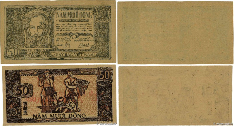 Country : VIETNAM 
Face Value : 50 Dong Épreuve 
Date : (1948) 
Period/Province/...