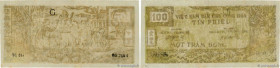 Country : VIETNAM 
Face Value : 100 Dong 
Date : (1950) 
Period/Province/Bank : Tin Phieu. Credit note 
Catalogue reference : P.55a 
Alphabet - signat...