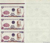 Country : VIETNAM 
Face Value : 20 Dong Épreuve 
Date : (1985) 
Period/Province/Bank : State Bank of Viet Nam 
Catalogue reference : P.94e 
Commentary...