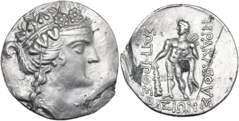 Celtic World. Celtic, Eastern Europe. Fourrèe (?) Tetradrachm, Danube region, im...