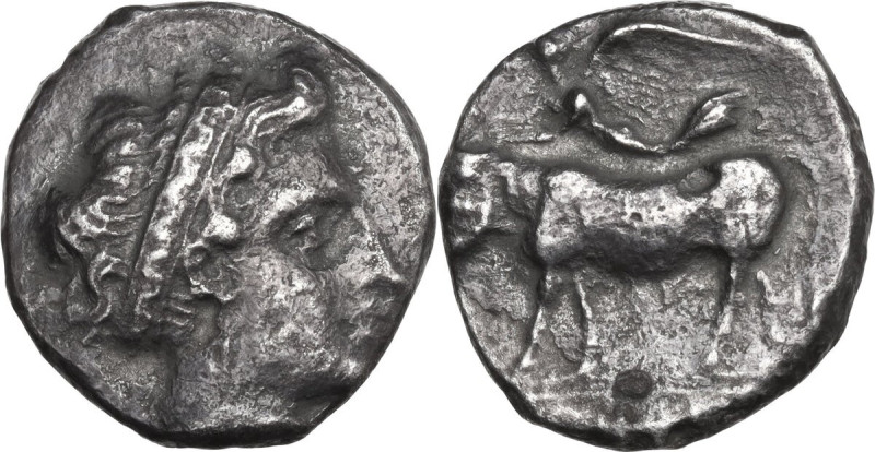 Greek Italy. Central and Southern Campania, Nola. AR Nomos, c. 400-385 BC. Obv. ...