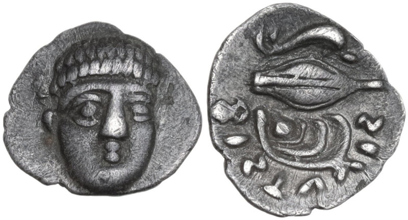 Greek Italy. Central and Southern Campania, Phistelia. AR Obol, c. 325-275 BC. O...