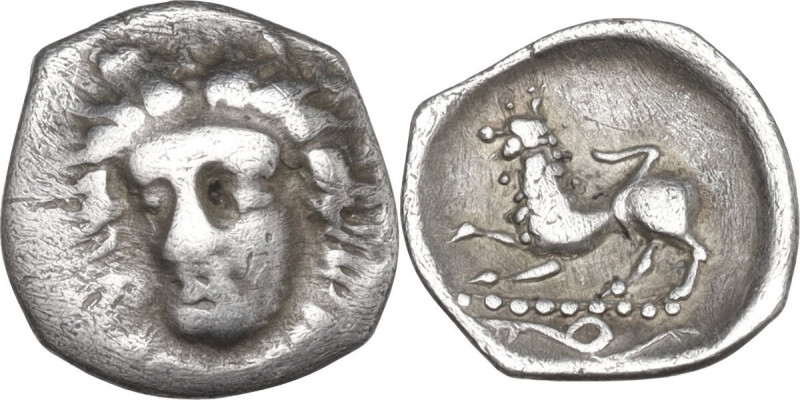 Greek Italy. Central and Southern Campania, Phistelia. AR Obol, c. 325-275 BC. O...