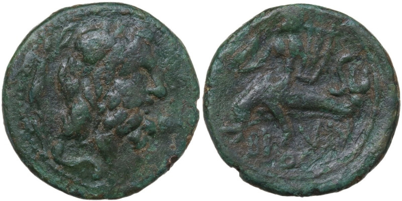 Greek Italy. Southern Apulia, Brundisium. AE Semis, Semuncial standard, 2nd cent...