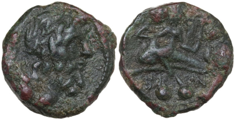 Greek Italy. Southern Apulia, Brundisium. AE Quadrans, Semuncial standard, 2nd c...