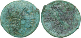 Sicily. Syracuse. Hiketas (287-278 BC). AE Litra. Struck circa 282-278 BC. Obv. ΔΙΟΣ ΕΛΛΑΝΙΟΥ. Head of Zeus Hellanios right, wearing laurel wreath; be...