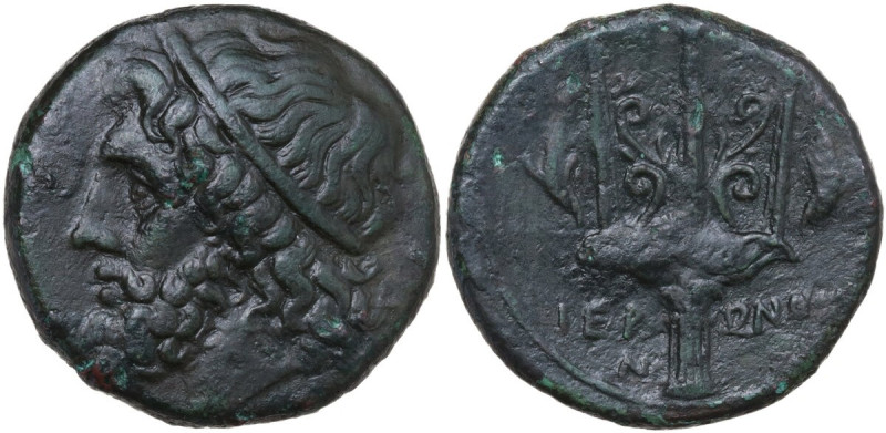 Sicily. Syracuse. Hieron II (274-215 BC). AE 21 mm. Obv. Diademed head of Poseid...