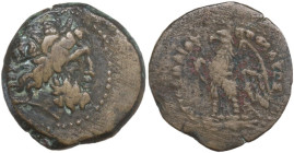 Africa. Egypt, Ptolemaic Kingdom. AE 17 mm. Uncertain date. Obv. Laureate and horned head of Zeus-Ammon right. Rev. Eagle standing left on thunderbolt...