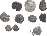 Greek Sicily. Multiple lot of ten (10) unclassified silver coins from Greek Sicily. Interesting study lot.