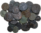The Roman Empire. Multiple lot of forty (40) bronze roman coins.