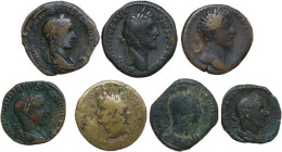 The Roman Empire. Multiple lot of seven (7) roman bronze coins.