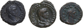 Roman province. Multiple lot of three (3) bronze roman provincial coins.
