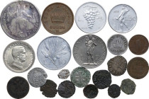 Miscellanea. Multiple lot of twenty-two (22) ancient and modern coins.