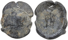 PB Seal. D/ Blank. R/ Uncertain. PB. 1.45 g. 13.00 mm. F.