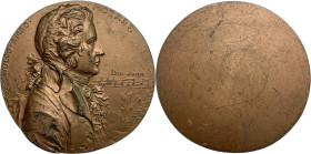 Austria. Wolfgang Amadeus Mozart (1756-1791). AE Unifacie Medal. Obv. Bust of Wolfgang Amadeus Mozart right; to right, notes of 'Don Giovanni', at the...