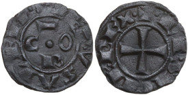 Italy. Corrado I (1250-1254). BI Denar, Brindisi mint. Sp. 158. BI. 0.82 g. 14.00 mm. Good VF.