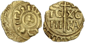 Italy. Frederick II (1218-1250). AU Tarì, Messina mint. Sp. 82; MEC 14, Class D no.3; D'Andrea 135. AU. 0.87 g. 11.50 mm. R. VF/Good VF.