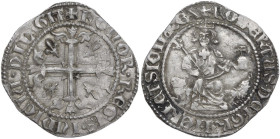 Italy. Roberto d'Angiò (1309-1343). AR Gigliato, Napoli mint. MIR (Napoli) 28. AR. 3.97 g. 25.50 mm. VF.