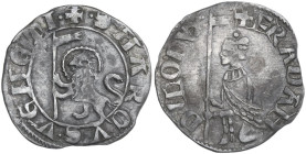 Italy. Francesco Dandolo (1328-1339). AR Soldino, Venice mint. CNI 27; Paol. 4. AR. 0.91 g. 17.00 mm. Lovely old cabinet tone. VF.