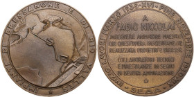 Italy. AE Medal, Bressanone (Brixen), 1940. Obv. Sight of the construction. Rev. Inscription in eight lines. AE. 104.00 g. 59.00 mm. Opus: Nelli. EF.