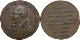 Sweden. AE Medal, struck c. 1740-1760. Obv. Bust of Sten Sture the Younger (Viceroy 1512-1520) left. Rev. Inscription in nine lines. Mechel 42. AE. 14...
