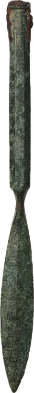 ROMAN SURGICAL SCALPEL Roman period, c. 1st-3rd century AD. Roman bronze surgica...