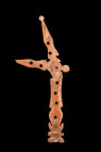 Ca. 100-300 AD.
A rare cosmetic tool, delicately carved from bone and implemented with intricate detailing on its body and two retractable tips servin...