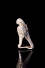 Egypt, ca. 30 BC-300 AD.
A silver eagle amulet, crafted with exceptional artistry, depicts an eagle with its majestic wings folded, imparting a sense ...
