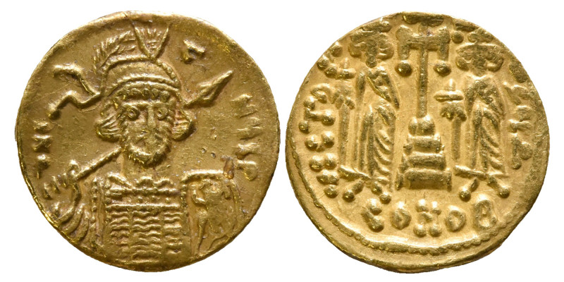 AD 668-685.
Constantine IV Av. solidus, Constantinople. d N C-A-NЧS P; helmeted,...