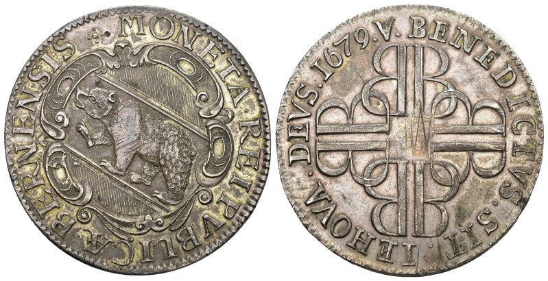 BERN 1679 Taler in Silber 27.98 g. D.T. 1133. HMZ 2-190d selten vorzüglich