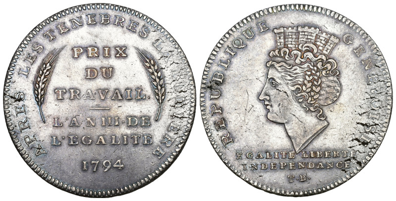 GENF 1794 Taler in Silber 30,4g selten HMZ 2-339g vorzüglich