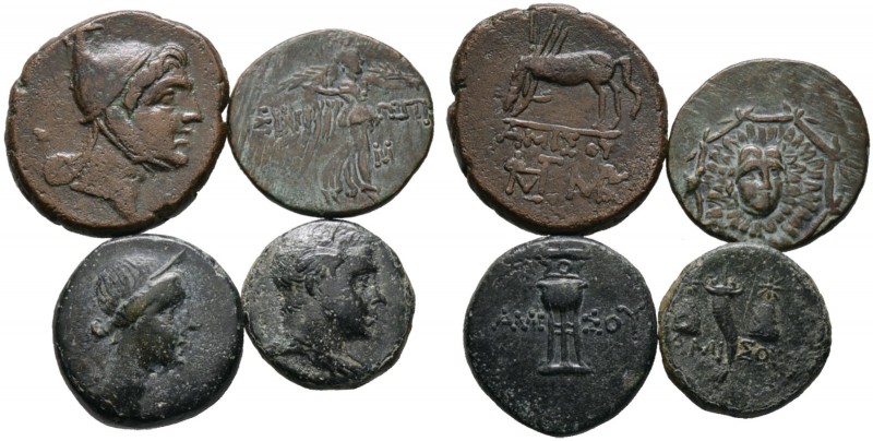 Pontos. Amisos. Lot (4 Stücke): Bronzemünzen. AE-17 mm (Zeit Mithradates VI.). P...