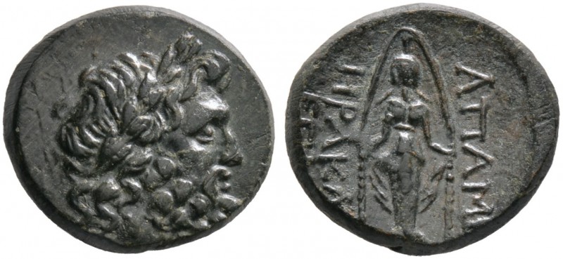 Phrygia. Apameia. Bronzemünze (AE-20 mm) ca. 140 v. Chr. Kopf des Zeus mit Lorbe...
